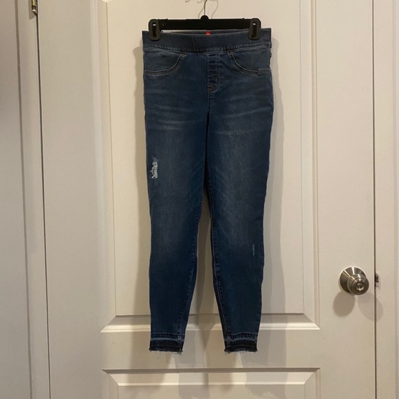 Spanx Distressed Ankle Denim Skinny Jean - Picture 6 of 7